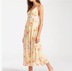 Floral Yellow Maxi Dress